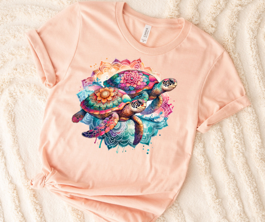 Colorful Turtles- SUBLIMATION