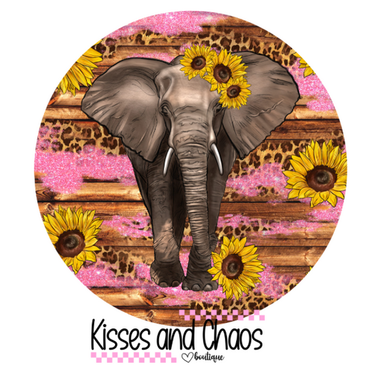 Elephant & Sunflowers Coasters