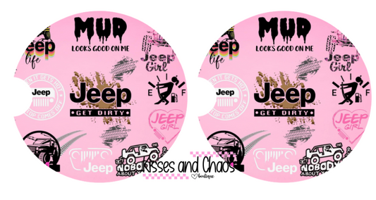 Get Dirty (pink) Coasters