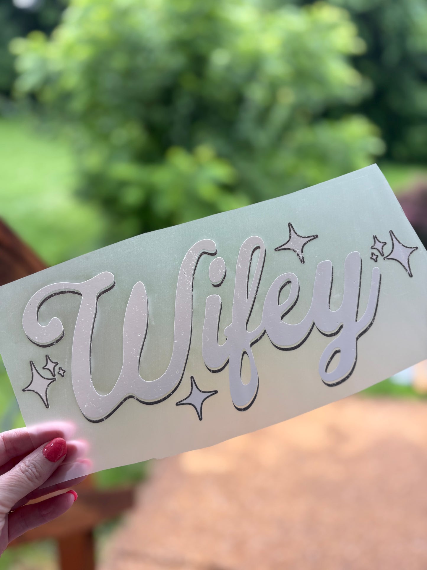 Wifey (white ink)