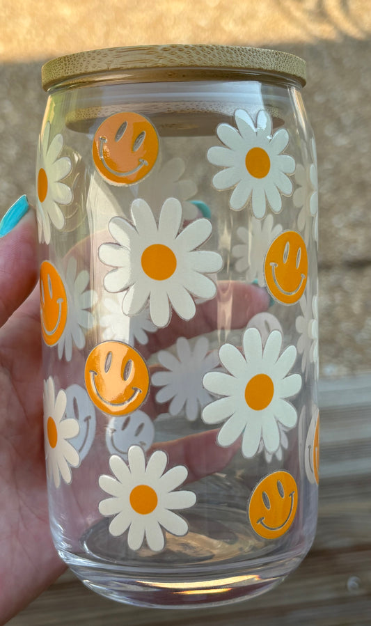 Smileys & Daisies (Glass)