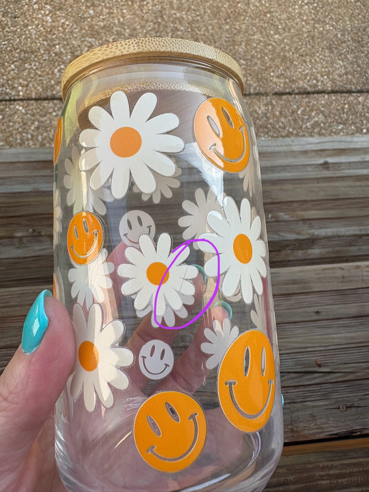 Smileys & Daisies (Glass)