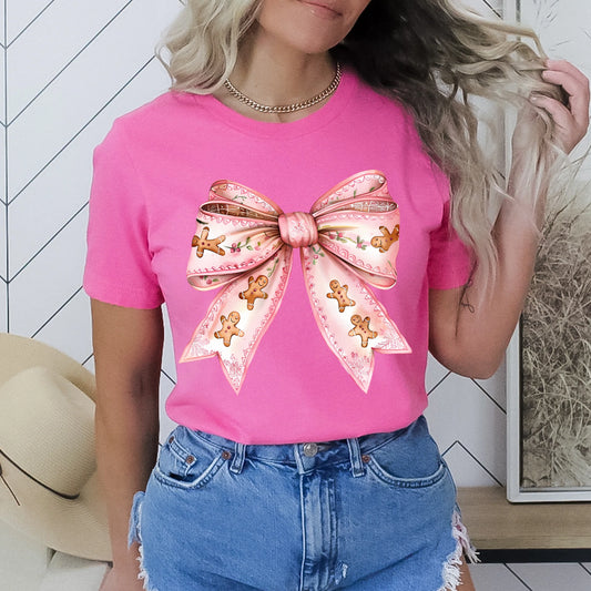 Pink Gingerbread Bow