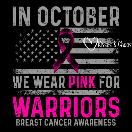 In October We Wear Pink For Warriors