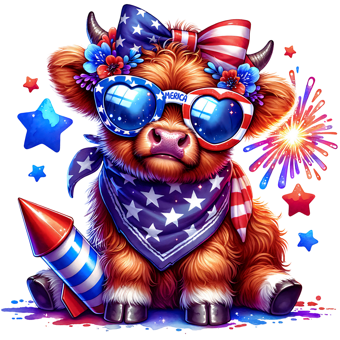 Patriotic Highland- SUBLIMATION