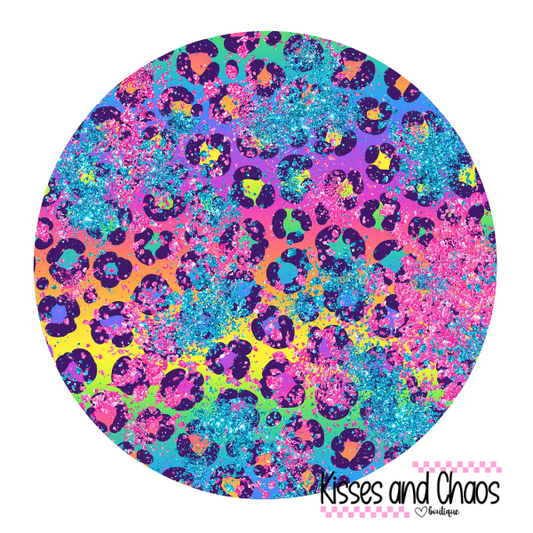 Rainbow Leopard Coasters- LF inspired