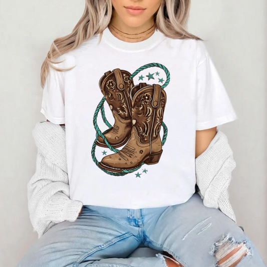 Brown Boots with Lasso- SUBLIMATION