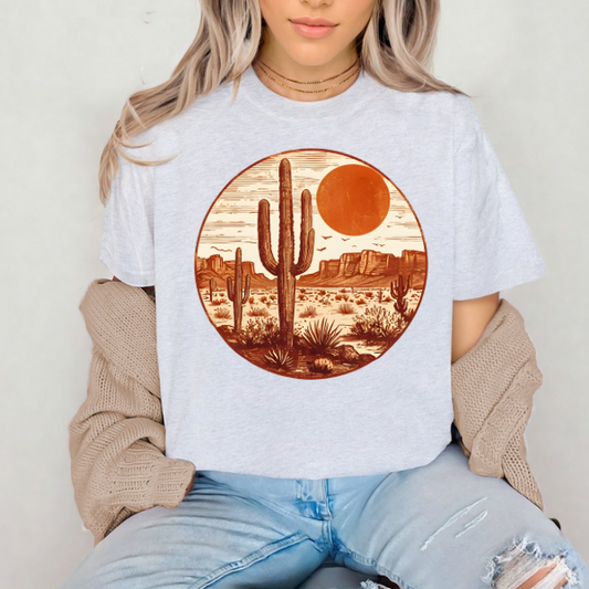 Desert Scenary Circle- SUBLIMATION