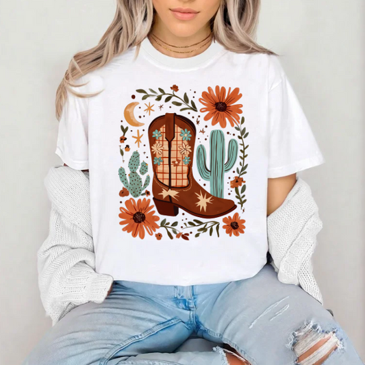 Boho Cowgirl Boot- SUBLIMATION