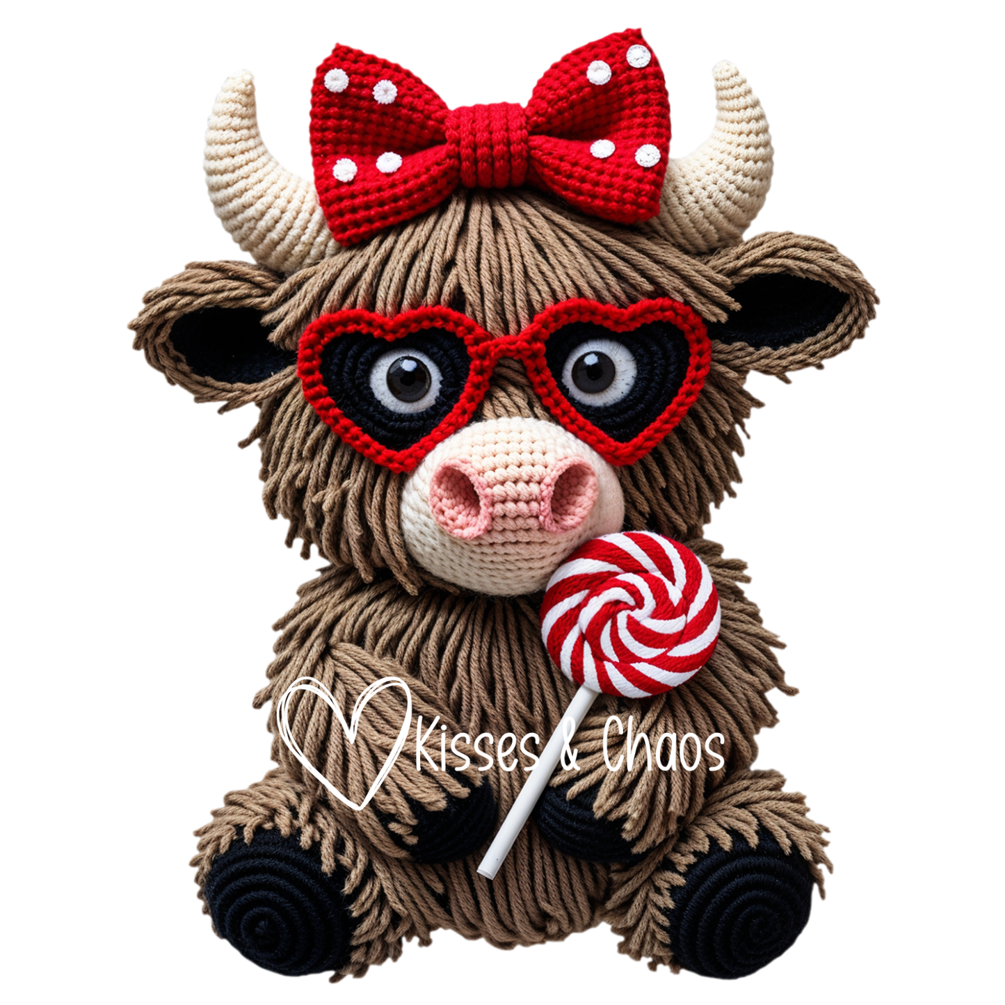 VDAY- Faux Yarn Highland With Bow