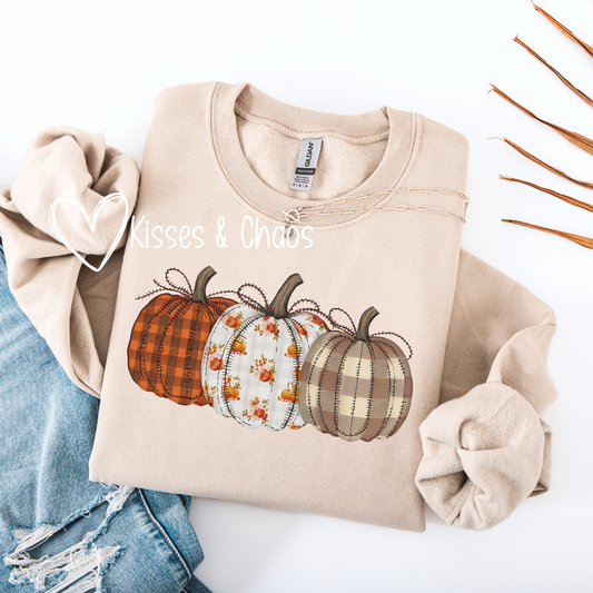 Fall Pumpkin Trio Crewneck
