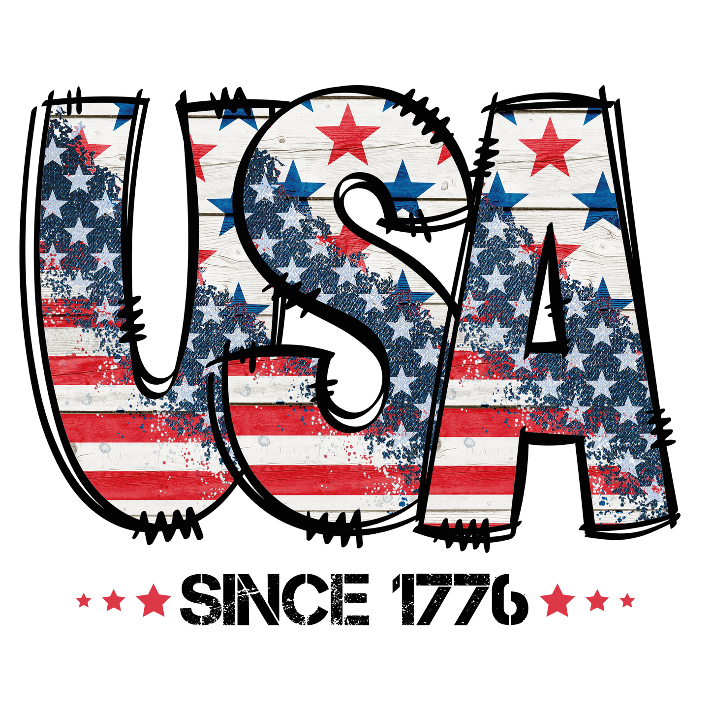 USA (distressed)- SUBLIMATION