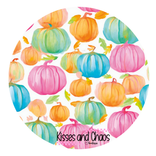 Watercolor Pumpkin Coasters