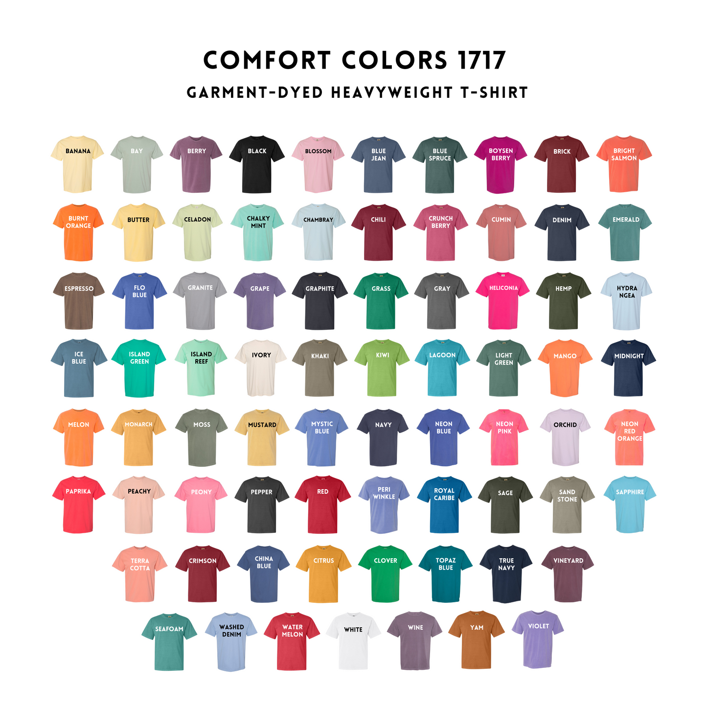 COMFORT COLORS T-SHIRTS