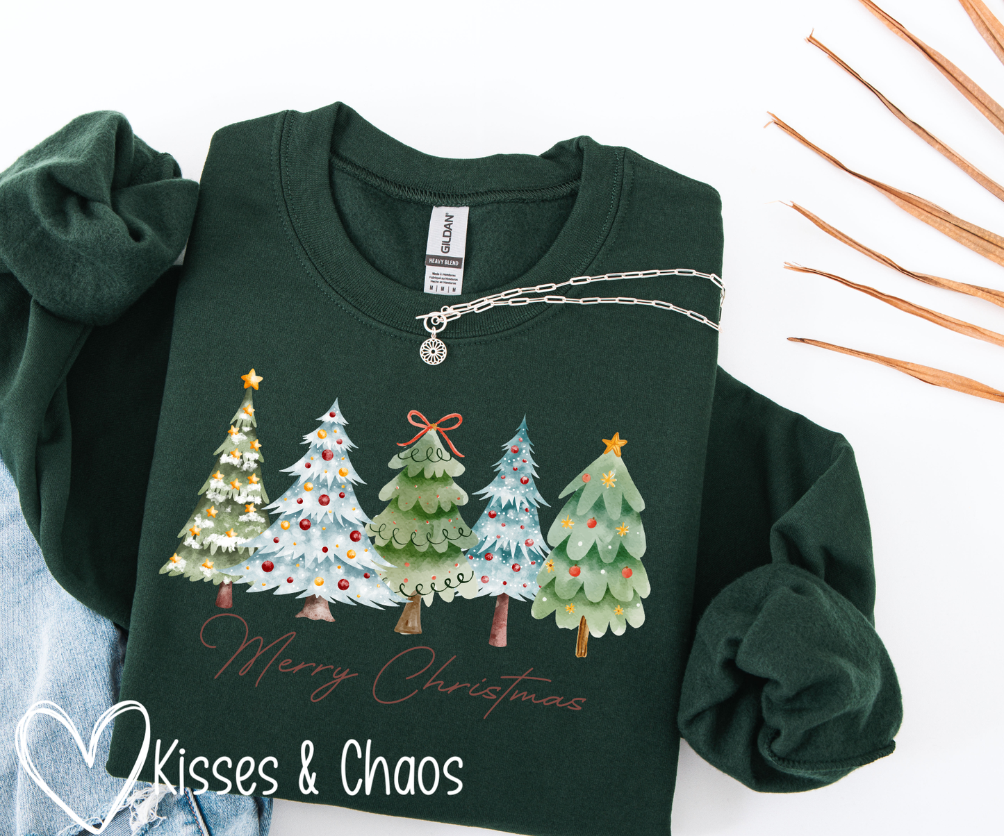 Merry Christmas- Trees Crewneck