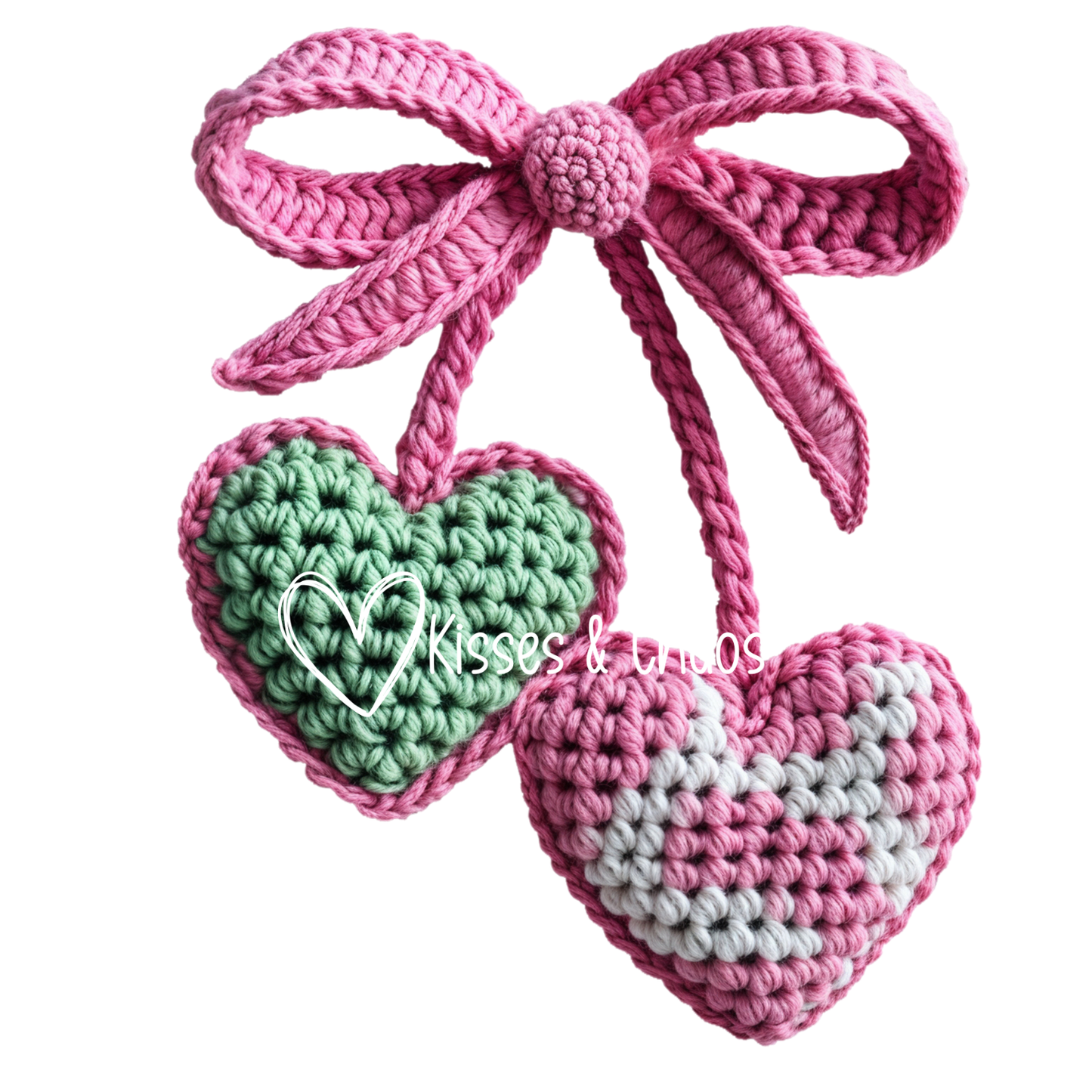 VDAY- Faux Yarn Cherry Hearts 2