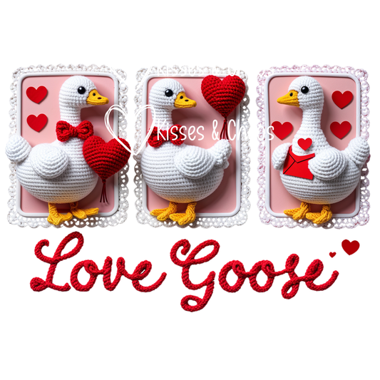 VDAY- Faux Yarn Love Goose
