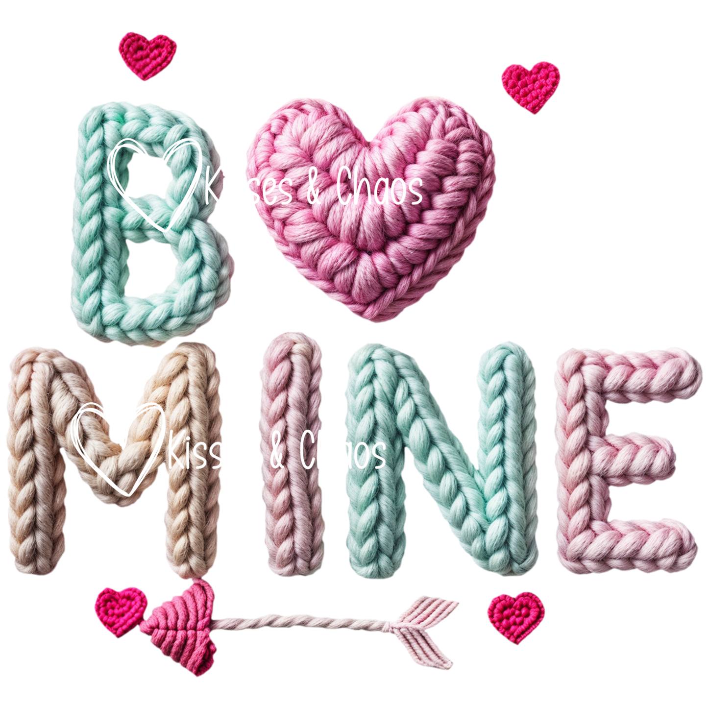 VDAY- Faux Yarn Be Mine (Pastel)